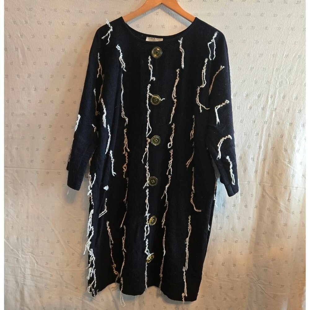Vintage Patrick Kelly Paris One of a Kind Black and White Dress w/ Matching Coat